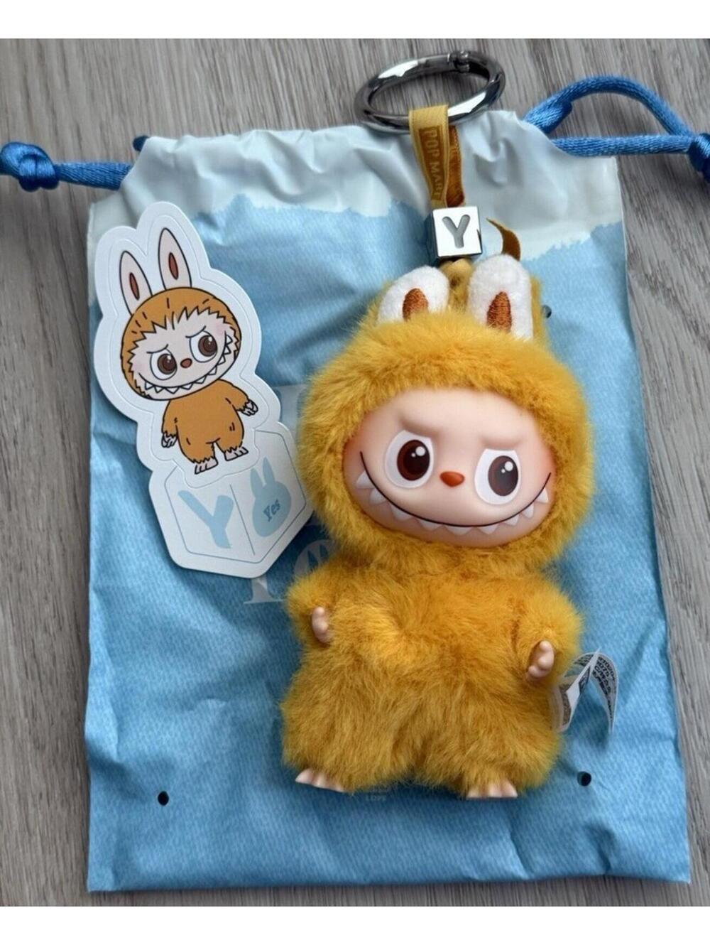 Pin For Love Letter Y Labubu The Monsters Plush Pendant
